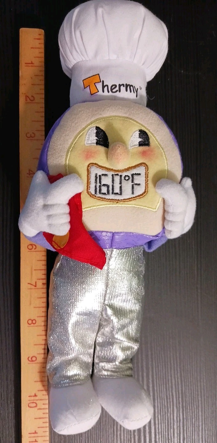 Thermy Thermometer Plush toy 10″ tall U.S. Dept. of Agriculture RARE 2017