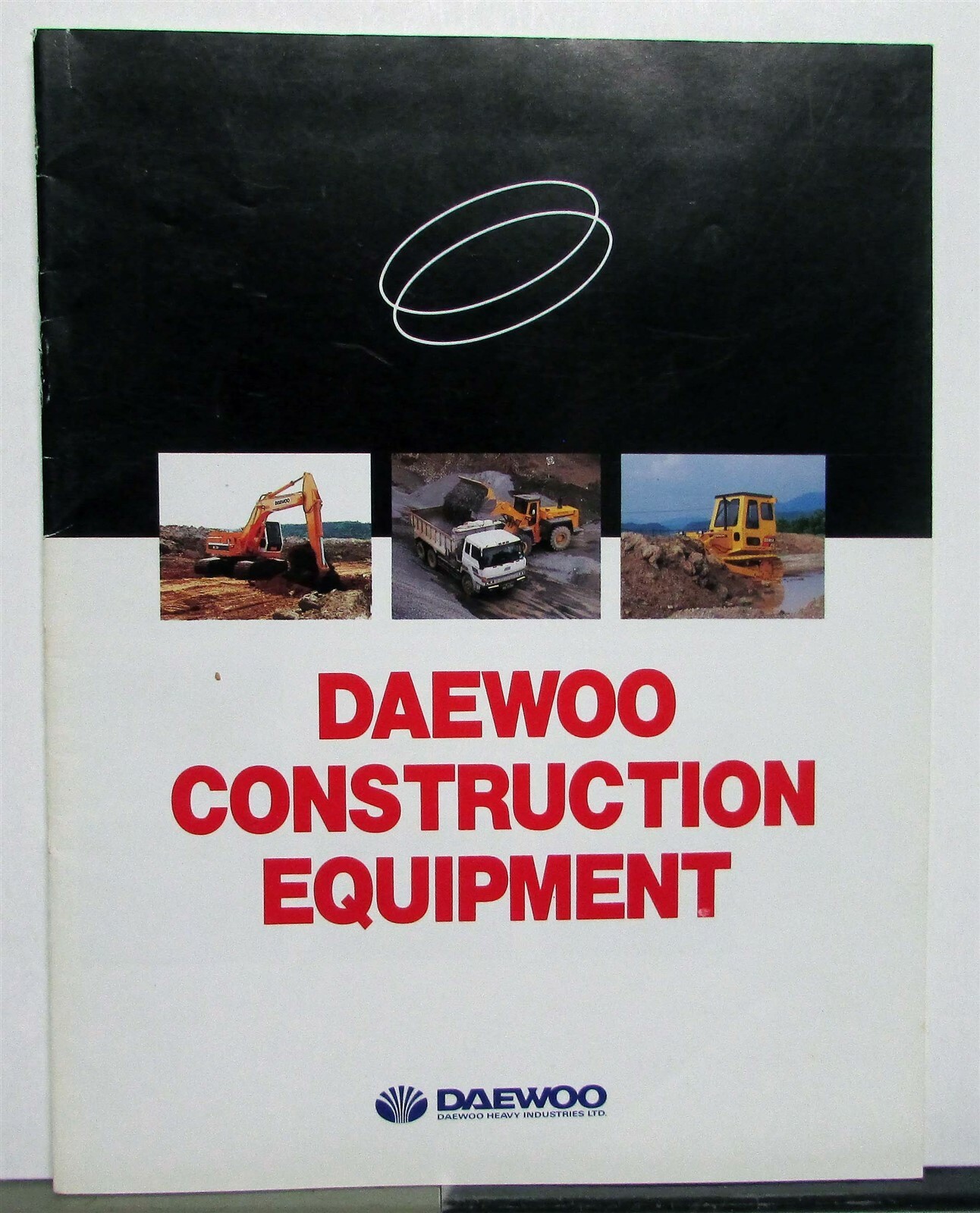 1991 Daewoo Full Line Excavator Crawler Wheel Loader Construction Sales Brochure