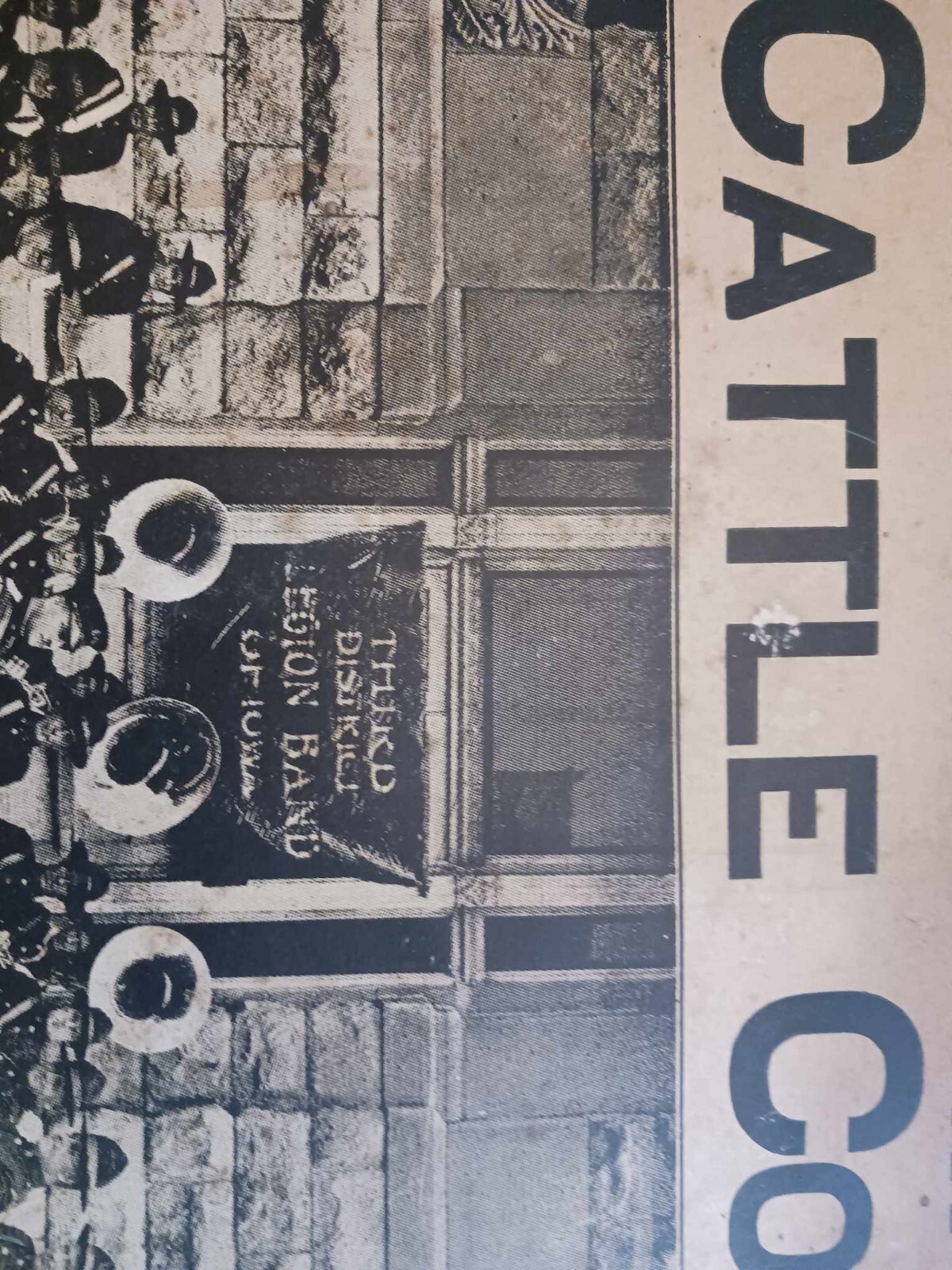 1925 DAIRY CATTLE CONGRESS POSTER SIGN LEGION BAND WATERLOO ACKLEY IOWA 22″ X 14