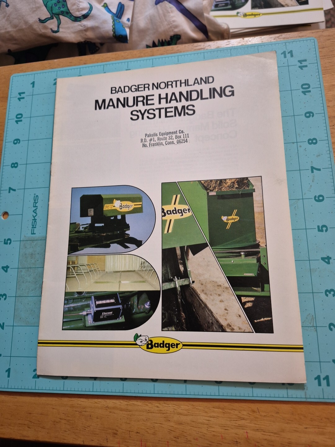 1980’s? BADGER Northland Manure Handling Systems Brochure 14 Pages