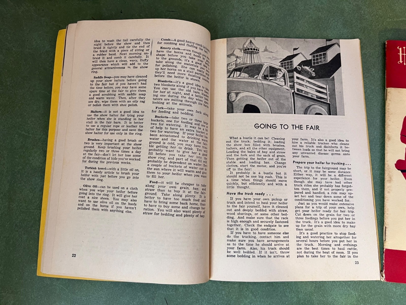 Vintage 1950’s Hoards Dairyman Handbook For Young Dairyman Feed & Health Guide