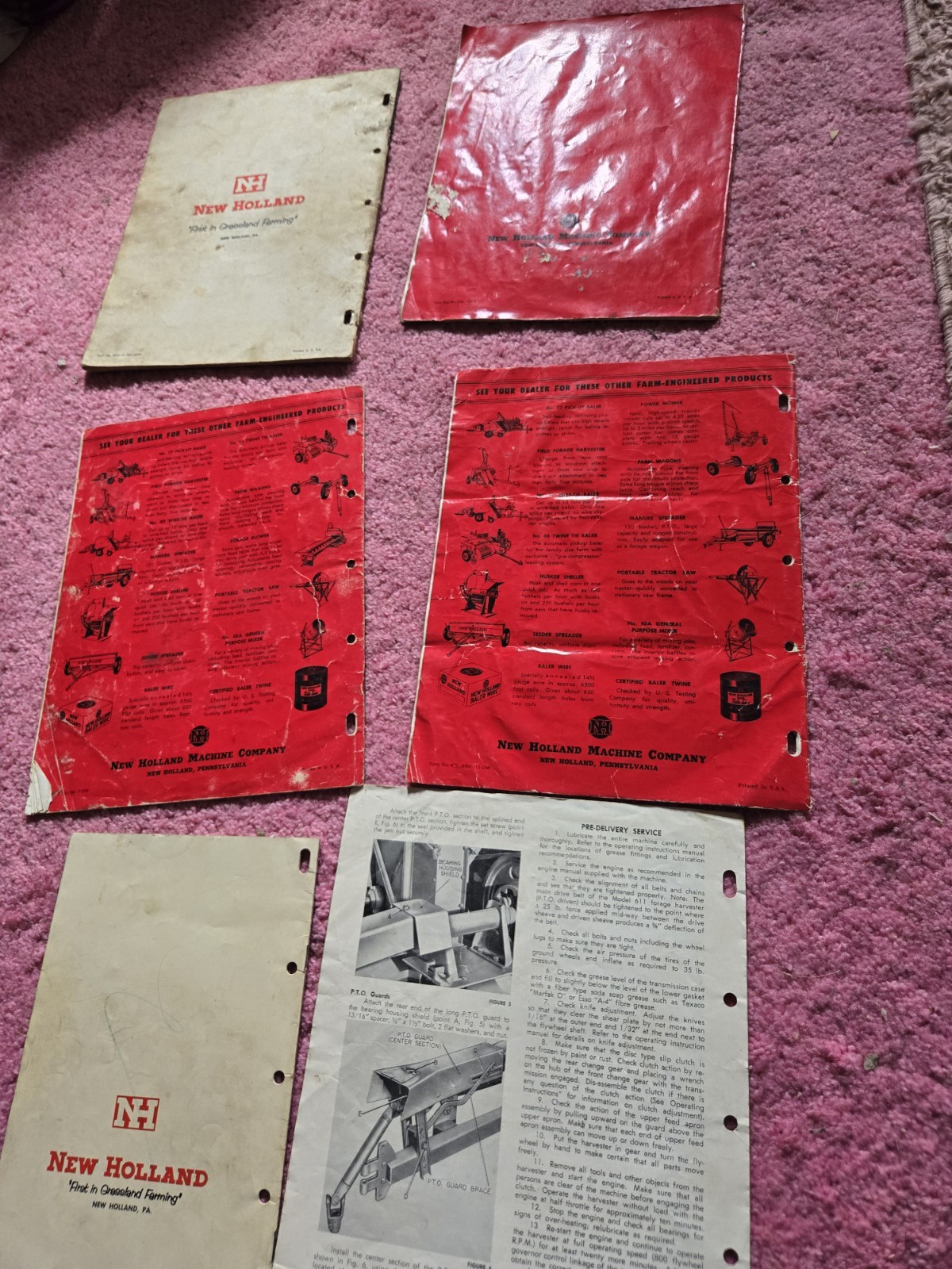 Vintage New Holland Farm Equipment Manuals