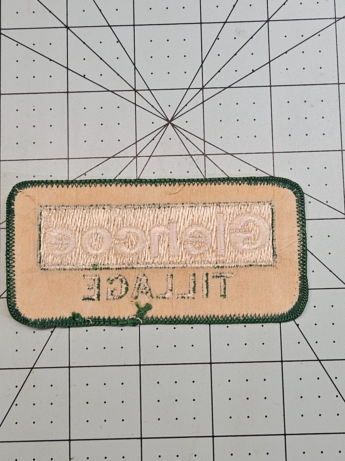 Vintage Glencoe Tillage Agricultural Farm Equipment Advertising Patch