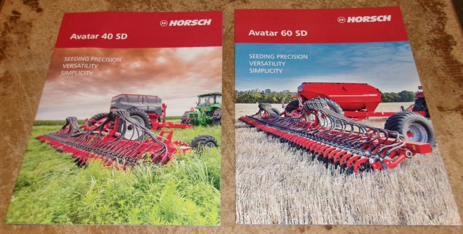 2-lot 2023 horsch avatar planters brochures in nice shape used