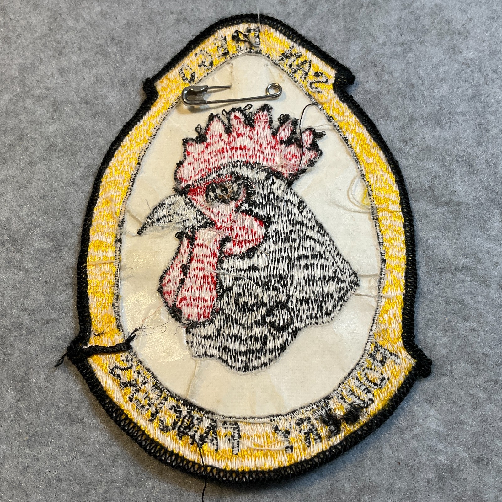 Rare San Diego SPOULTRY FANCIERS Embroidered Patch Jamul California w/ Pin
