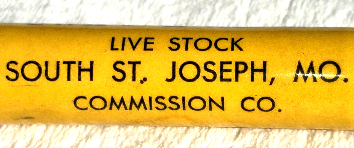 “SWIFT & HENRY Live Stock South St. Joseph Mo. Commission Co.”WOOD Bullet Pencil