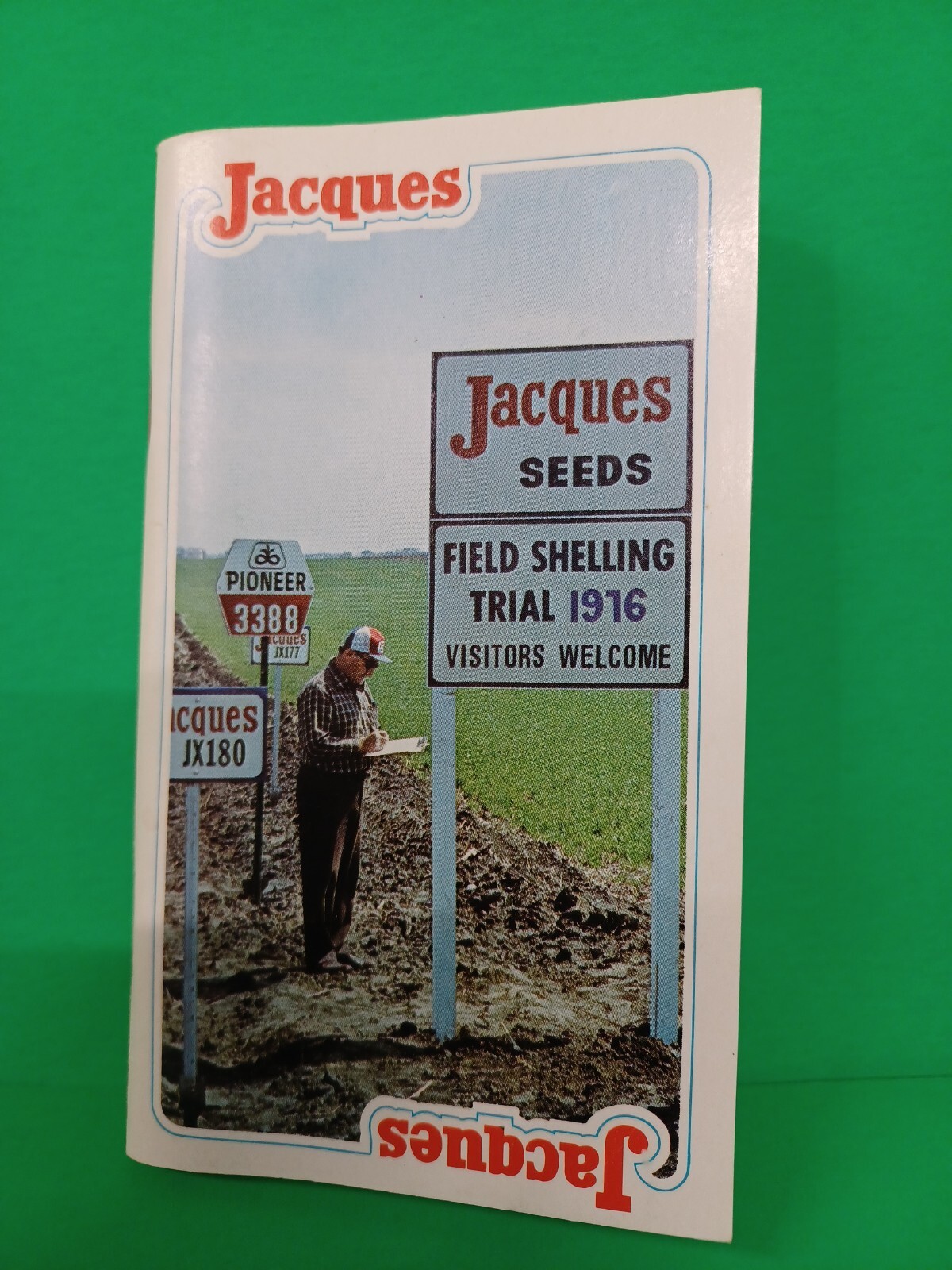 old JACQUES SEED GUIDE NOTEBOOK ADVERTISING FARM FARMING CORN SORGHUM SOYBEANS