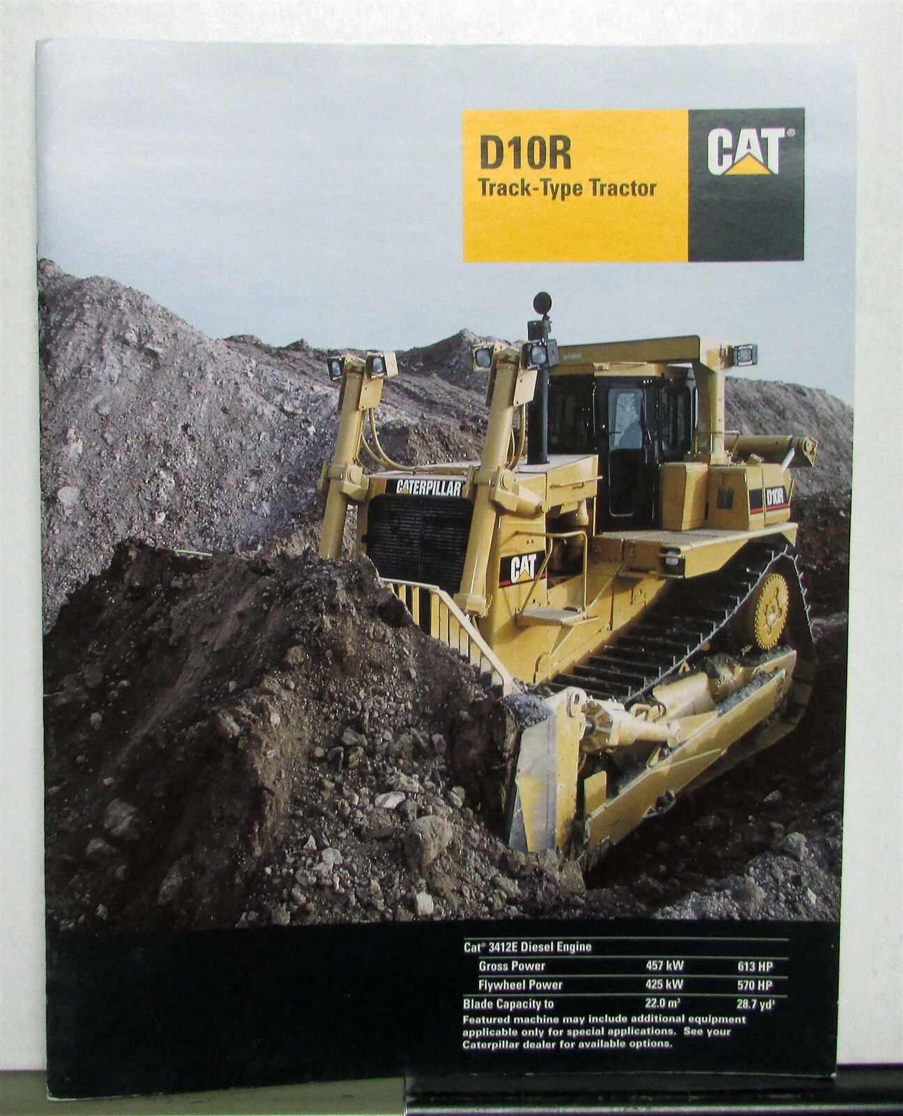1999 Caterpillar D10R Track Type Tractor Specs Construction Sales Brochure