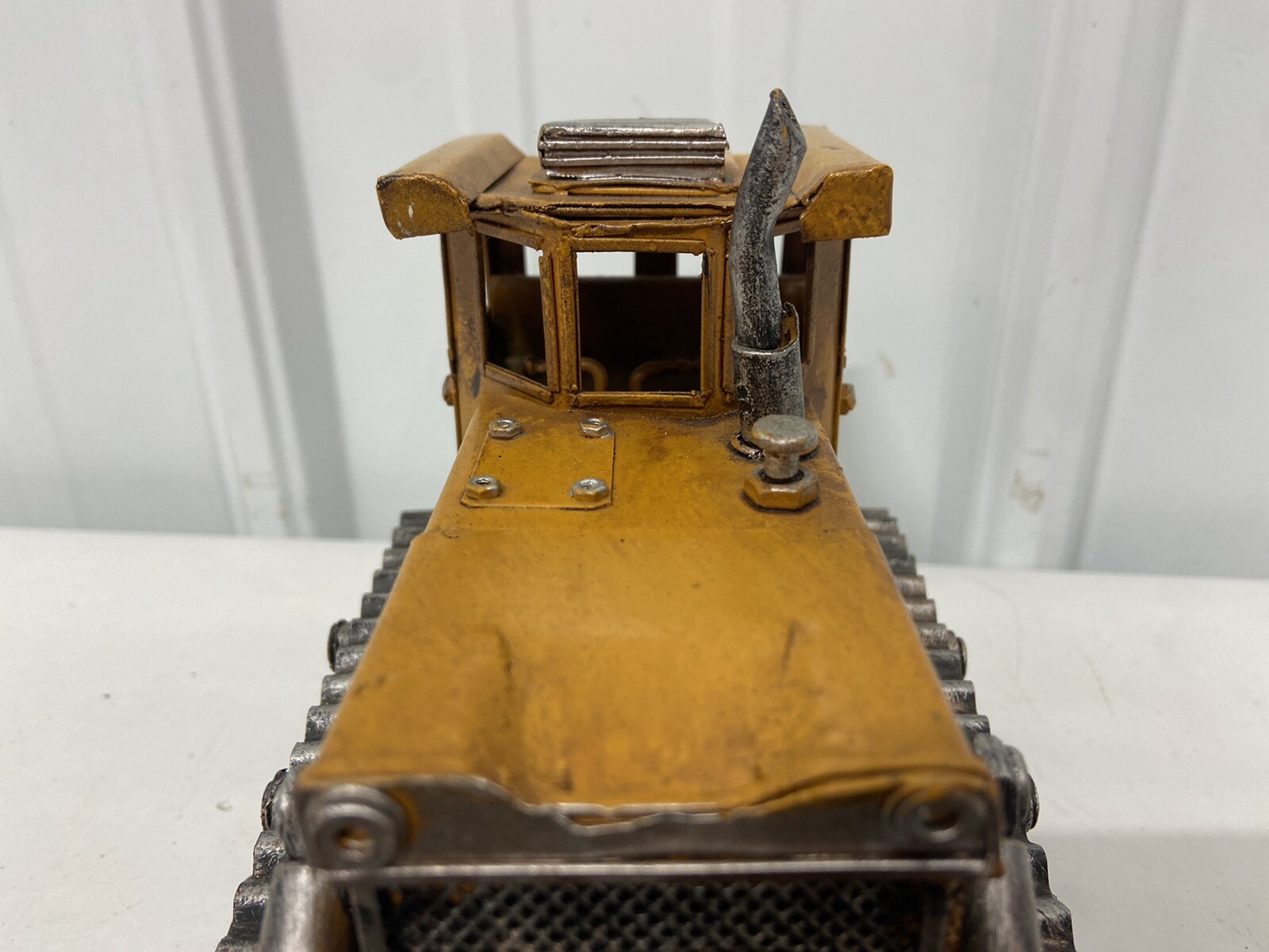 Vintage Bulldozer Metal Scale Model 10″ Collector Construction Bulldozer
