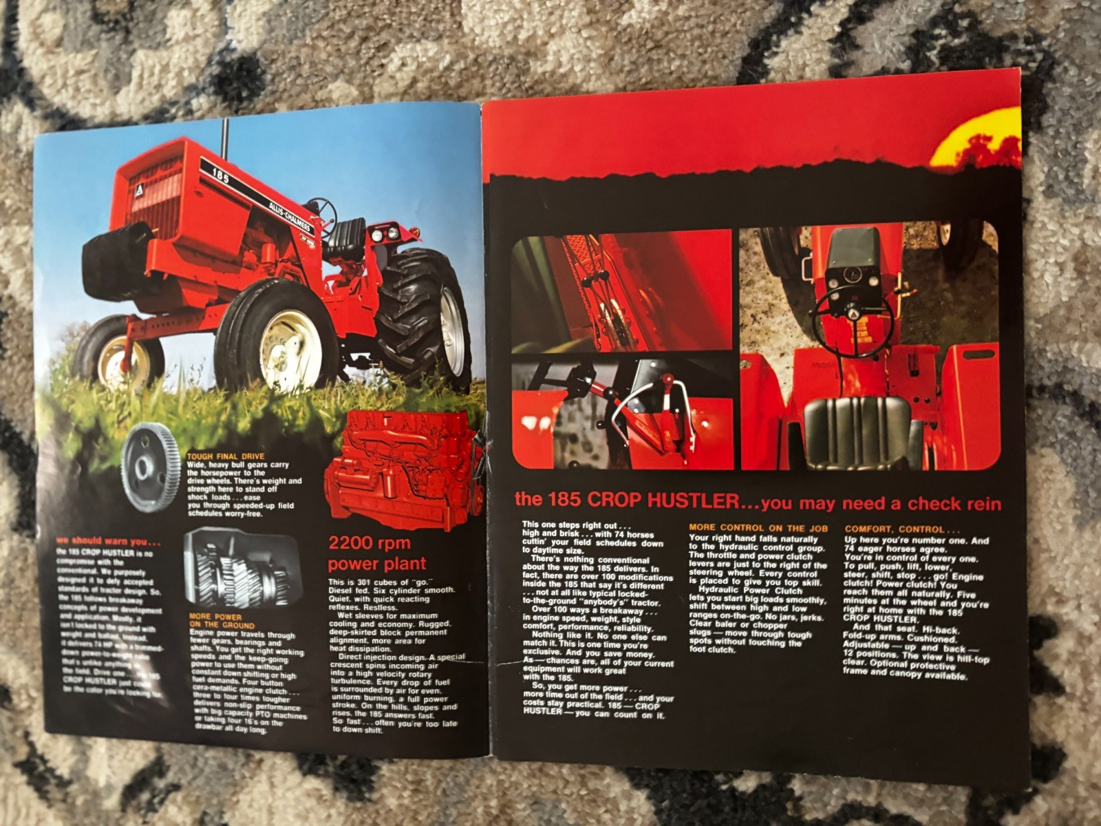 Allis Chalmers 185 Tractor For 1971 Brochure DCPA26