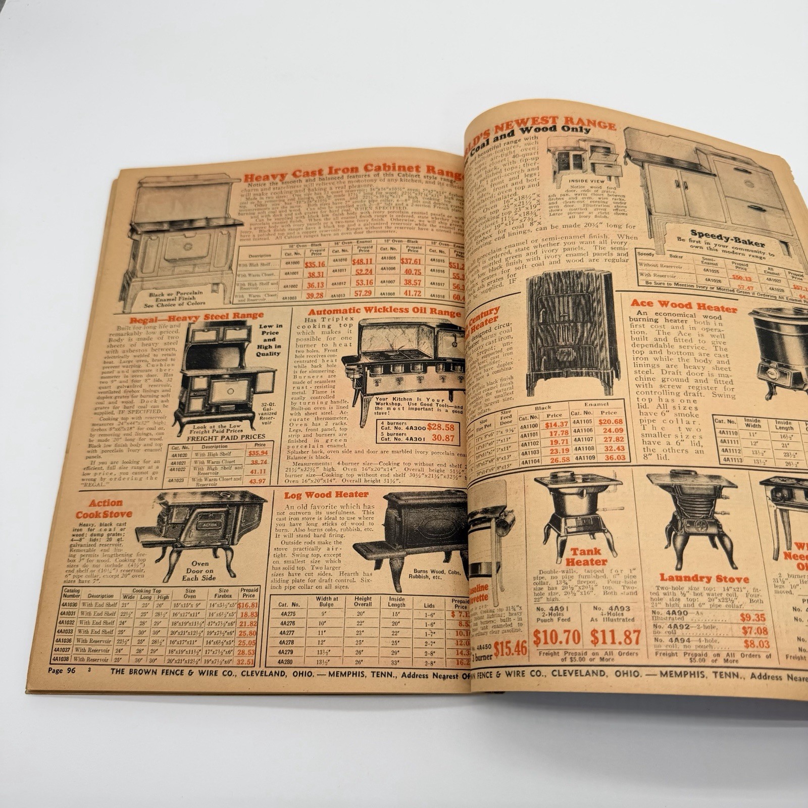 JIM BROWN’S 1935 BARGAIN BOOK – THE BROWN FENCE & WIRE CO.- Catalog
