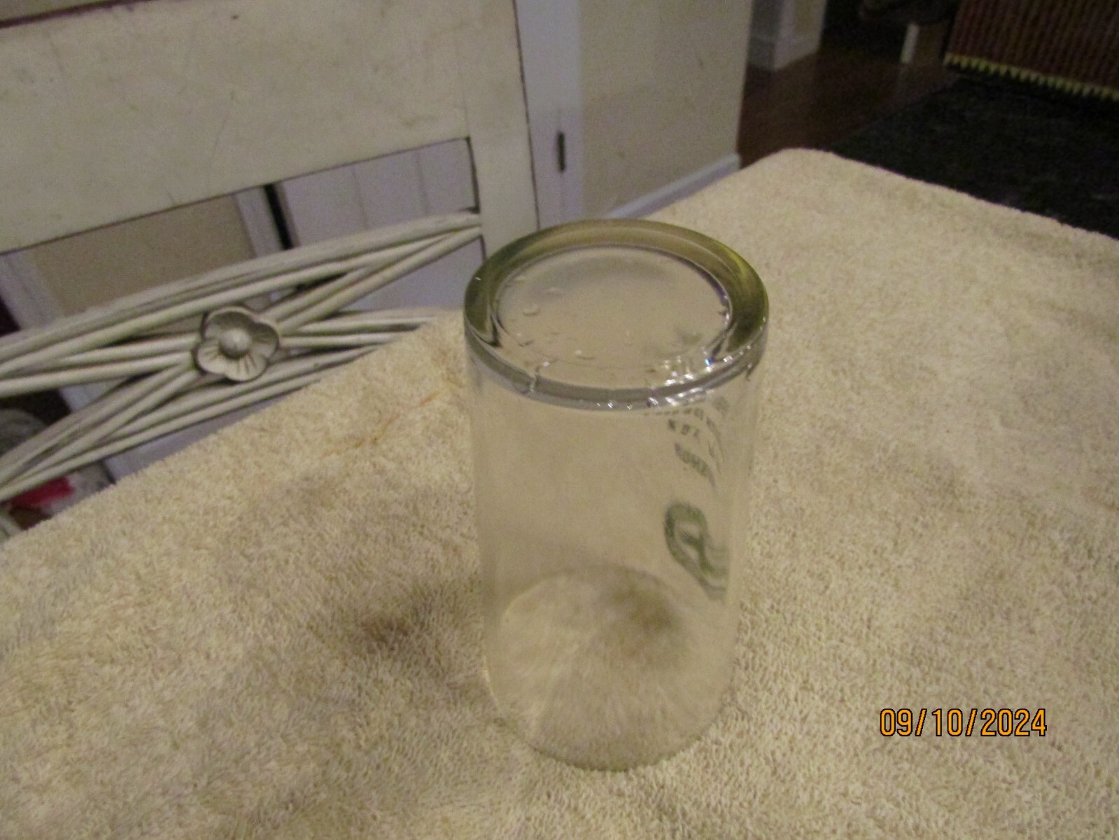 Vintage Monsanto WGK Plant 1500000 Manhours 1958 Green Cross For Safety 4″ Glass