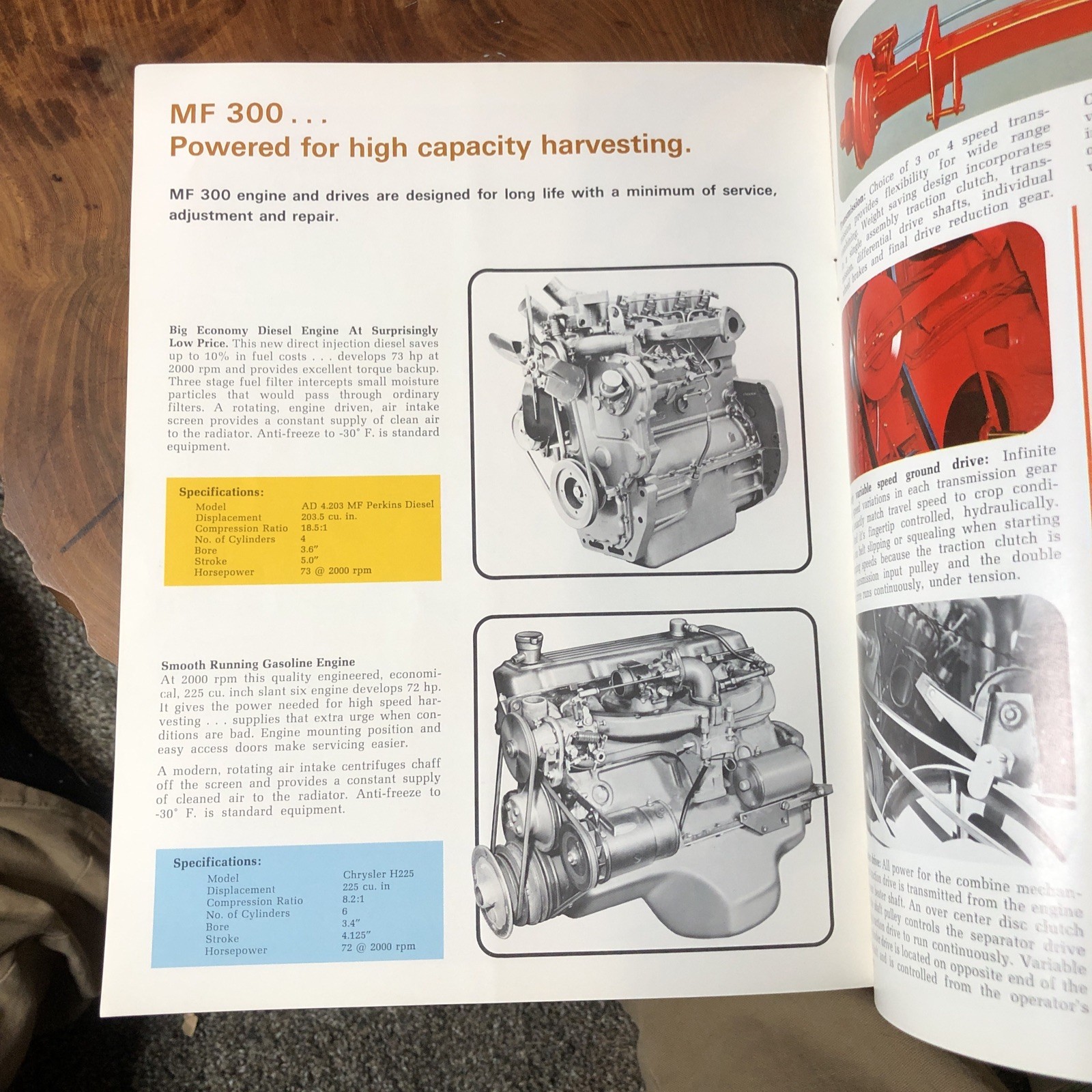 Massey Ferguson 300 Combine Brochure Iowa Dealer