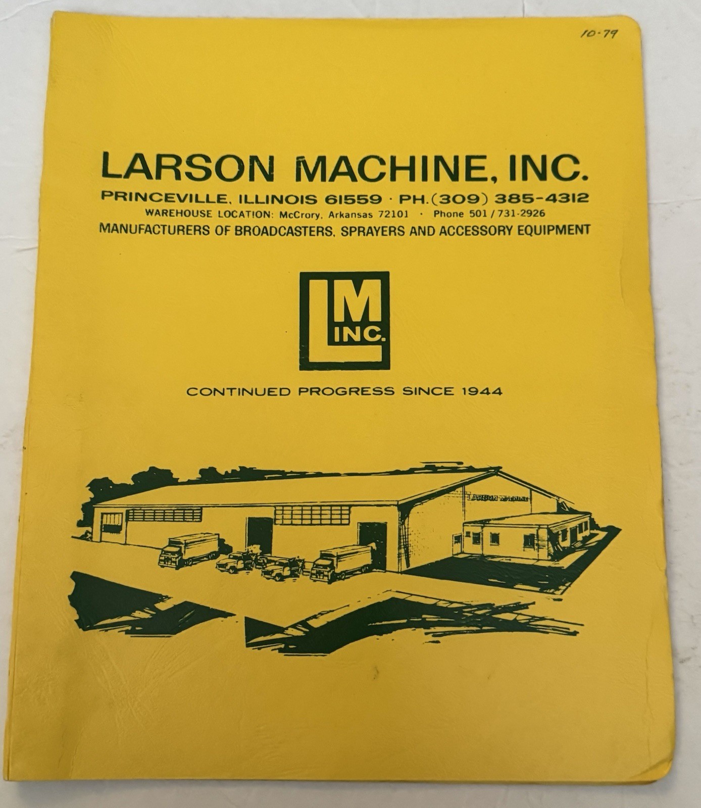 Vintage 1979 Larson Machine Catalog Agricultural Farming Equipment Catalog Price