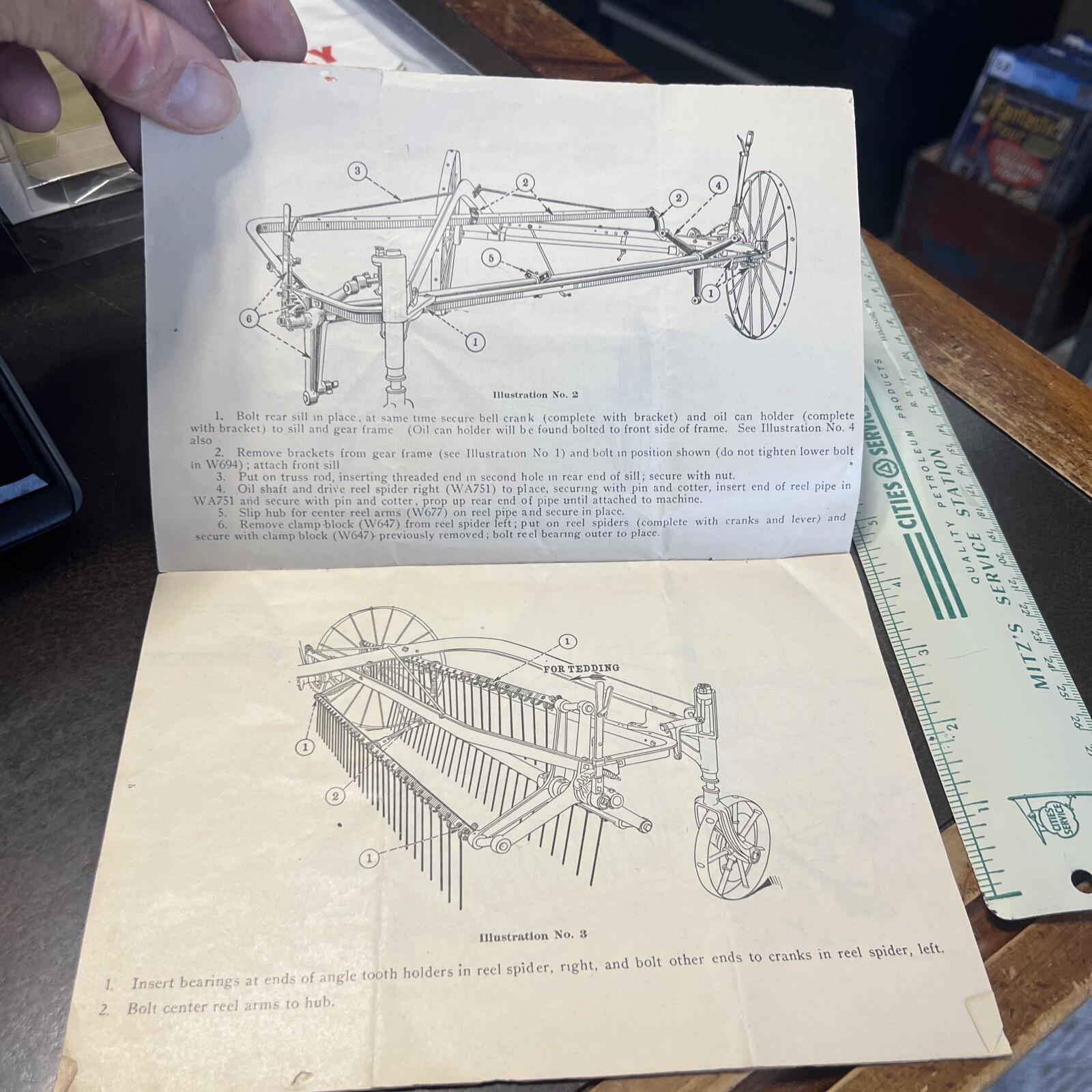 Vintage 1800s Champion Farm Rake & Teddy Instruction Manual