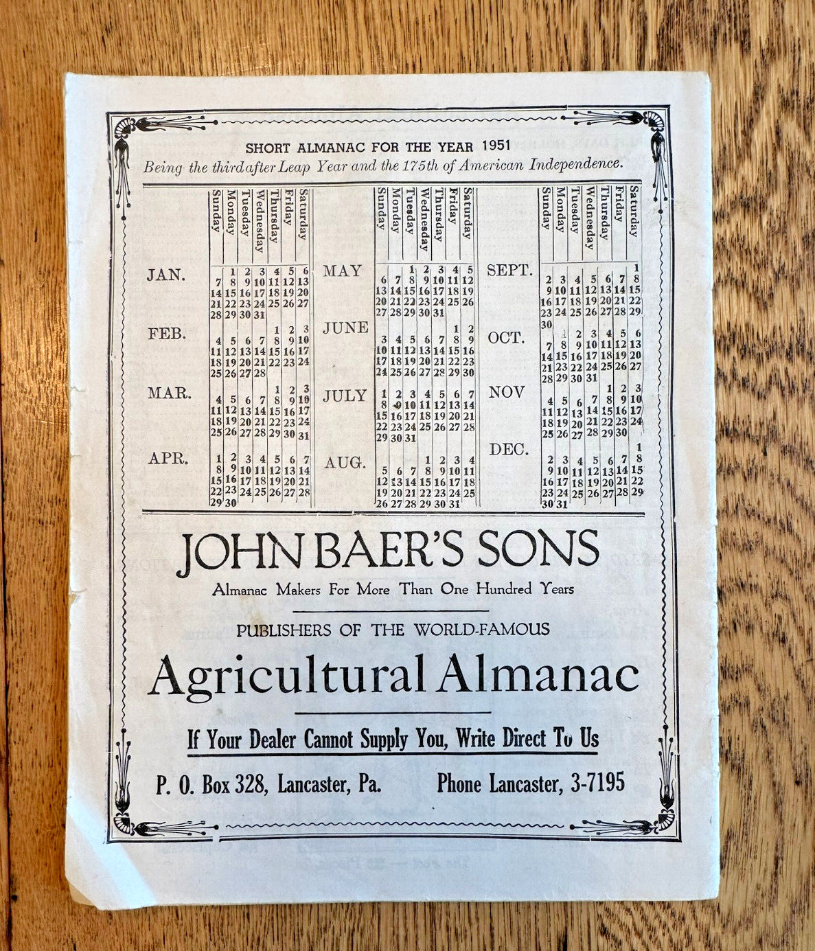 Lot of 19 John Baer’s Sons Agricultural Almanacs, Lancaster PA 1949-1976 Plus+