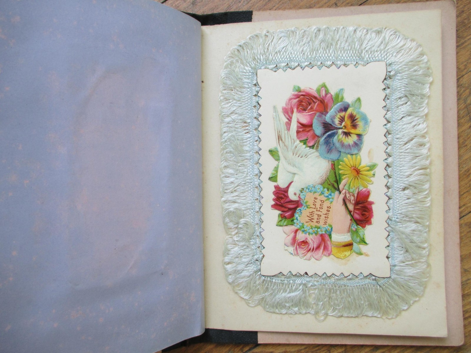 Victorian Trade Calling Card 1890 Salesmen’s Sample Book Union Card Fringed