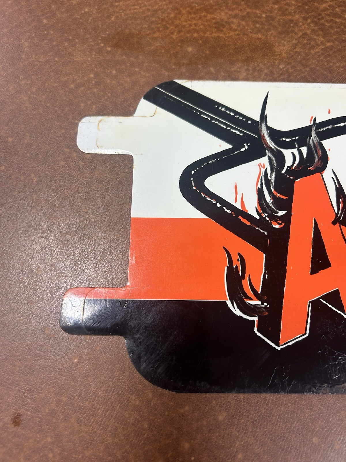 Original A to Z BRAND SHEFFIELD FENCE SIGN Double Sided 70’s 80’s NOS