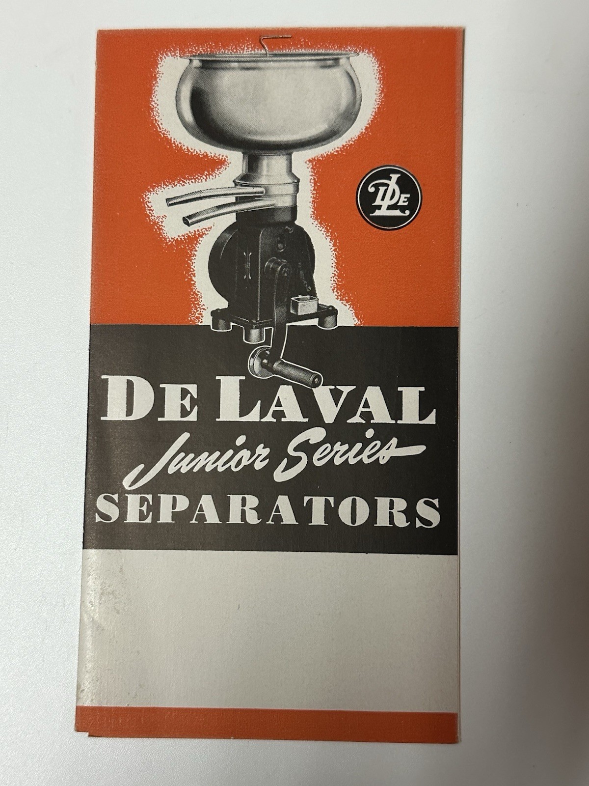 1950’s De Laval Junior Series Cream Separators pamphlet (22A)