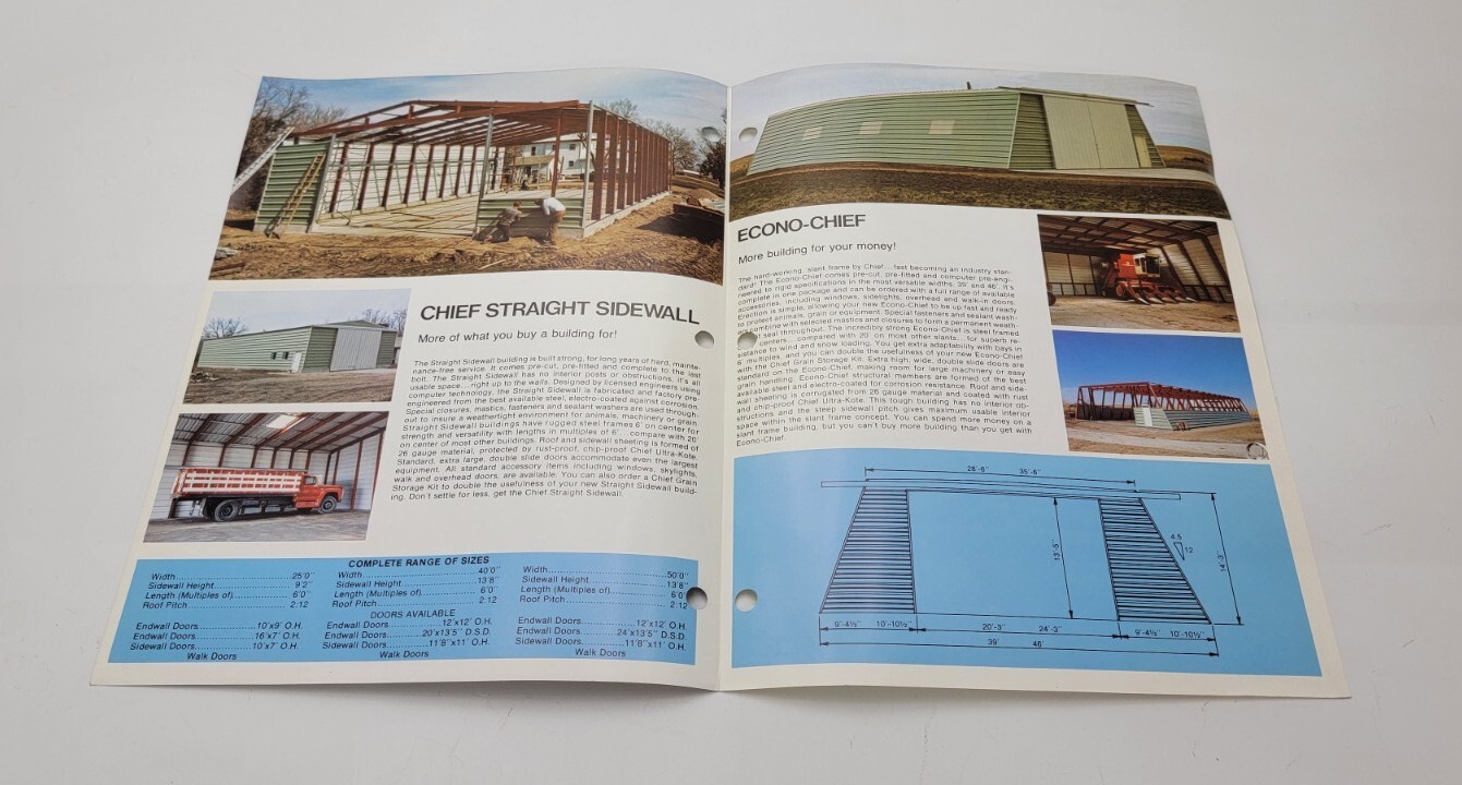 Chief Metal Farm Buildings Vintage Brochure