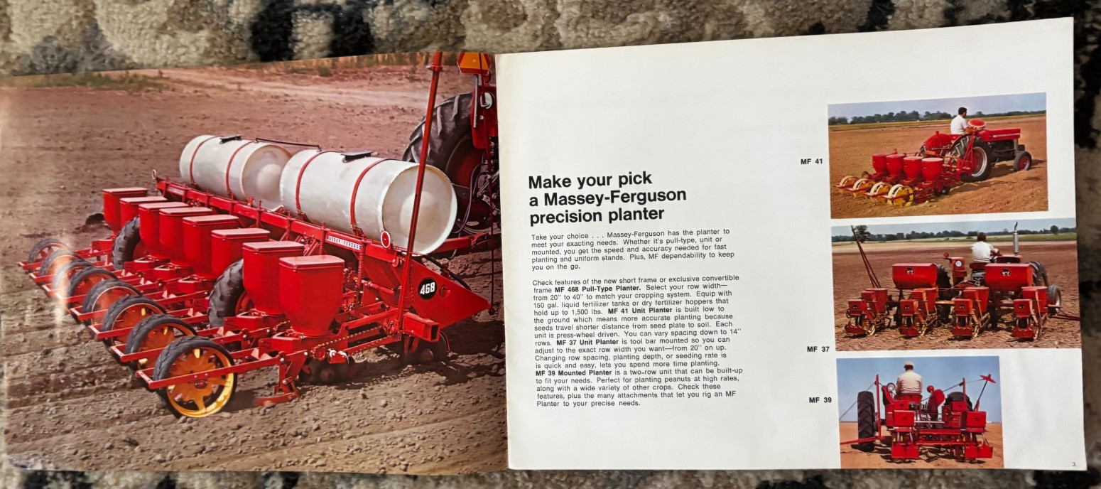 Massey Ferguson Planters For 1972 Brochure DCPA26
