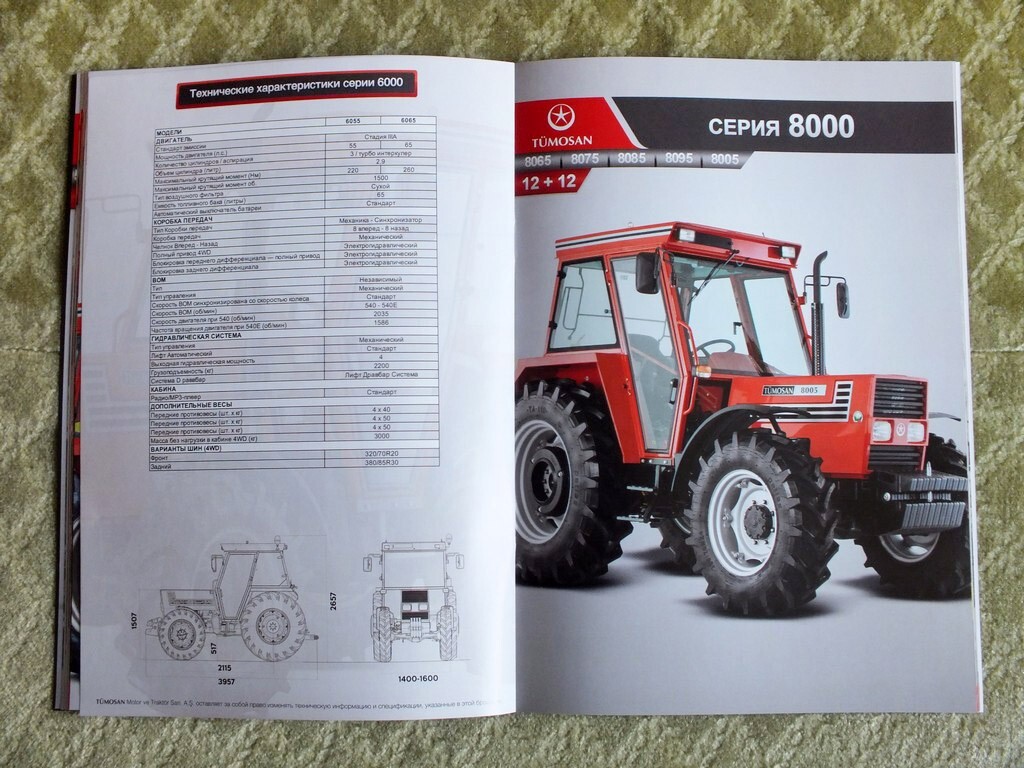 TUMOSAN Agricultural Tractors Farm Equipment Brochure Tümosan Catalog 2023