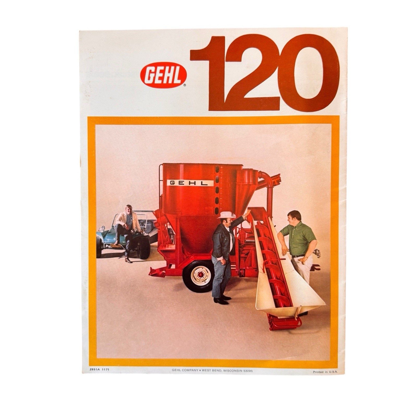1970s Gehl 95 Feed Grinder Mixer Brochure Model 120 Farm Equipment Catalog
