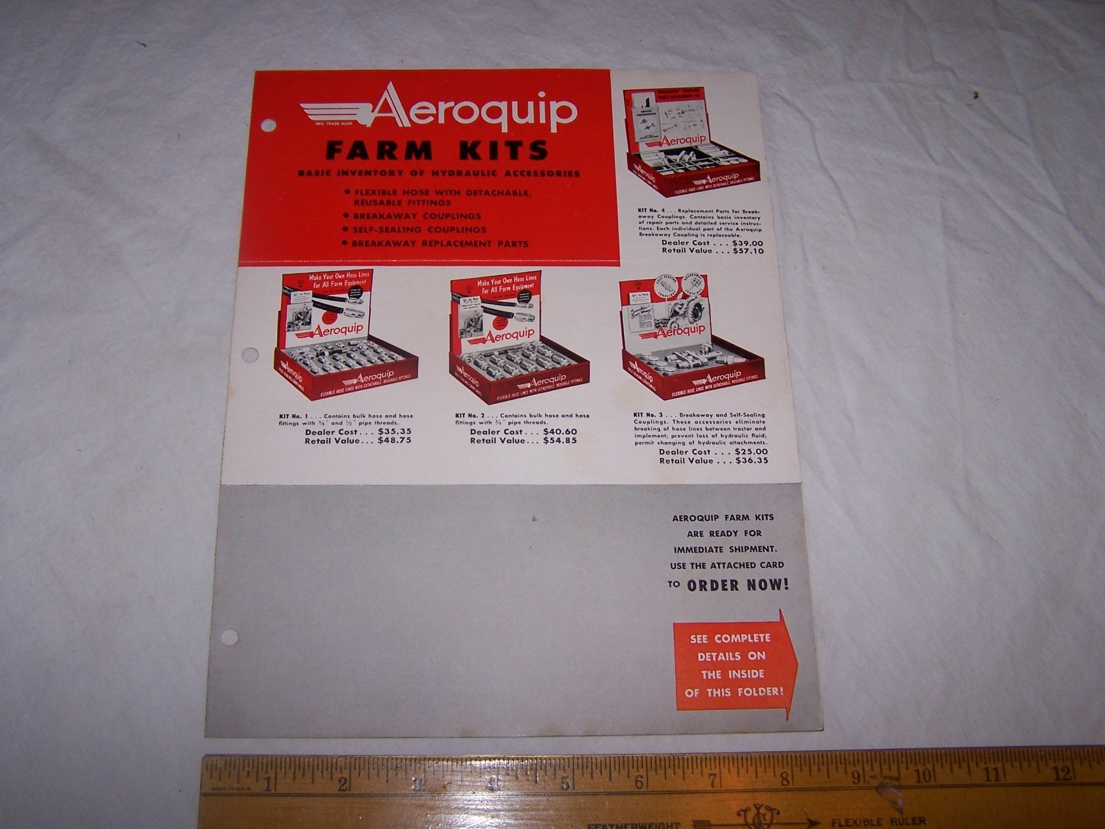 1954 Vintage AEROQUIP FARM KITS Brochure JACKSON MICHIGAN