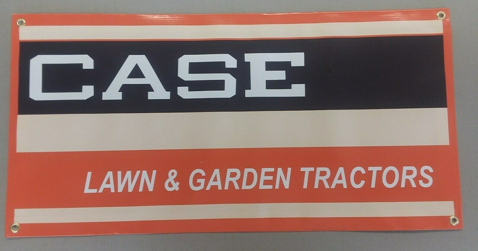 CASE LAWN & GARDEN TRACTOR BANNER- 24″ X 12″