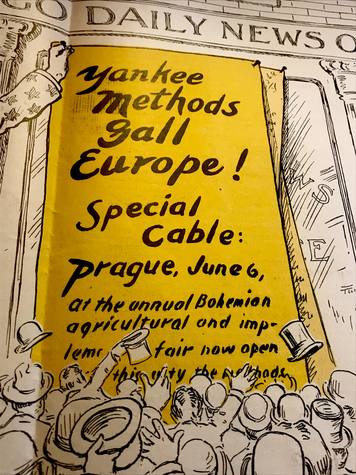 1902 McCormick Harvesting Machine Farm Advertising “Yankee Methods Gall Europe”