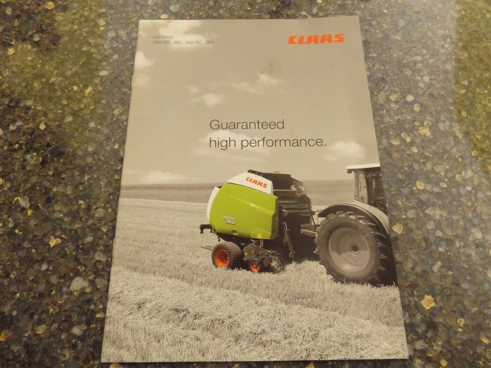 CLAAS VARIANT 380 RC, 380, 360 RC, 360, LIT # COA 25 2008