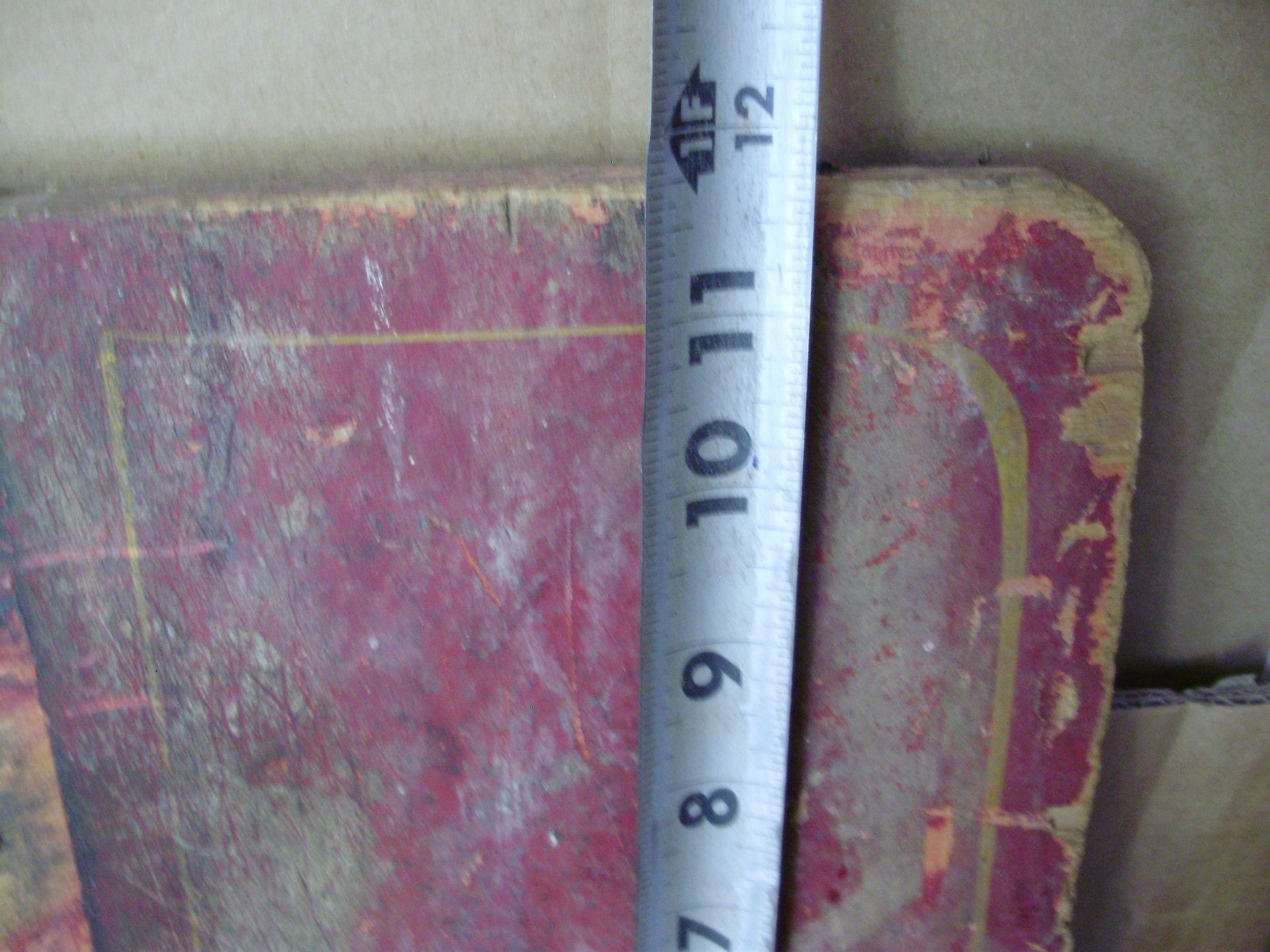 A.T. Ferrell Sign / Stenciling From A Clipper Fanning Mill, 44-3/4″ x 11-3/4″