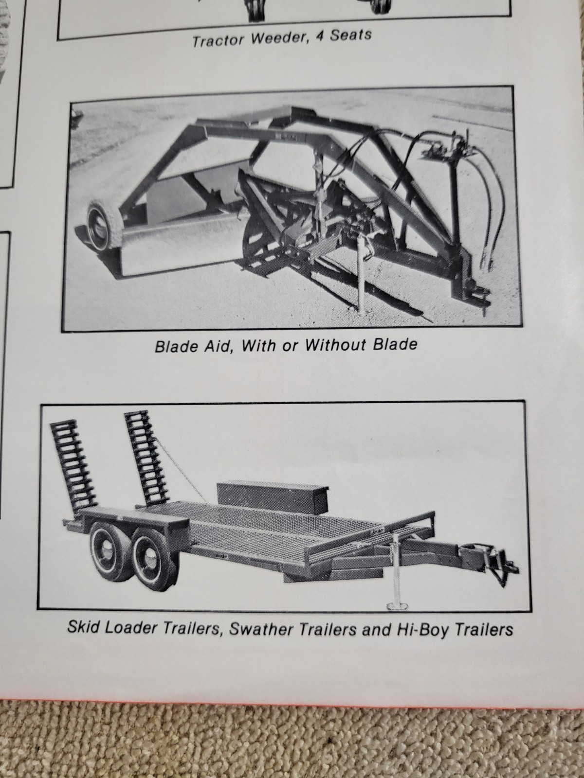 Vintage 1970s SCHWEISS Snowblower SALES BROCHURE Log Splitter Wood Stove Trailer