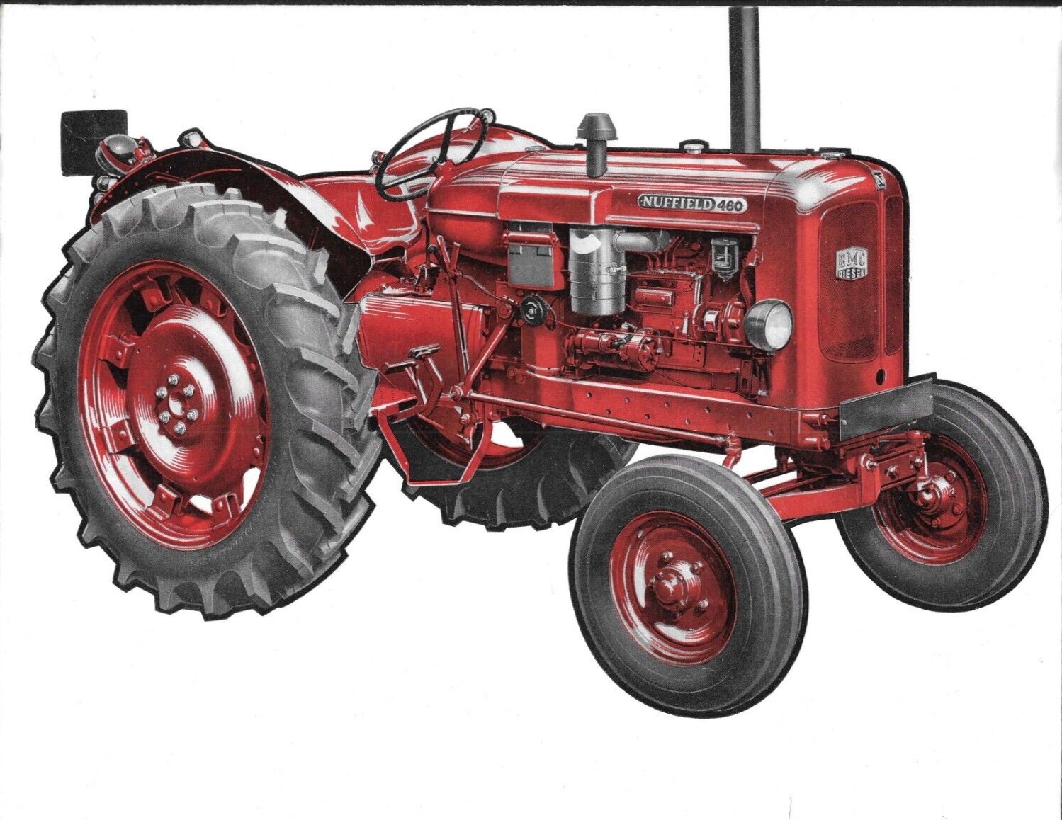 Early 1960s NUFFIELD 4/60 Tractor Brochure 8 pgs MORRIS MOTORS LTD