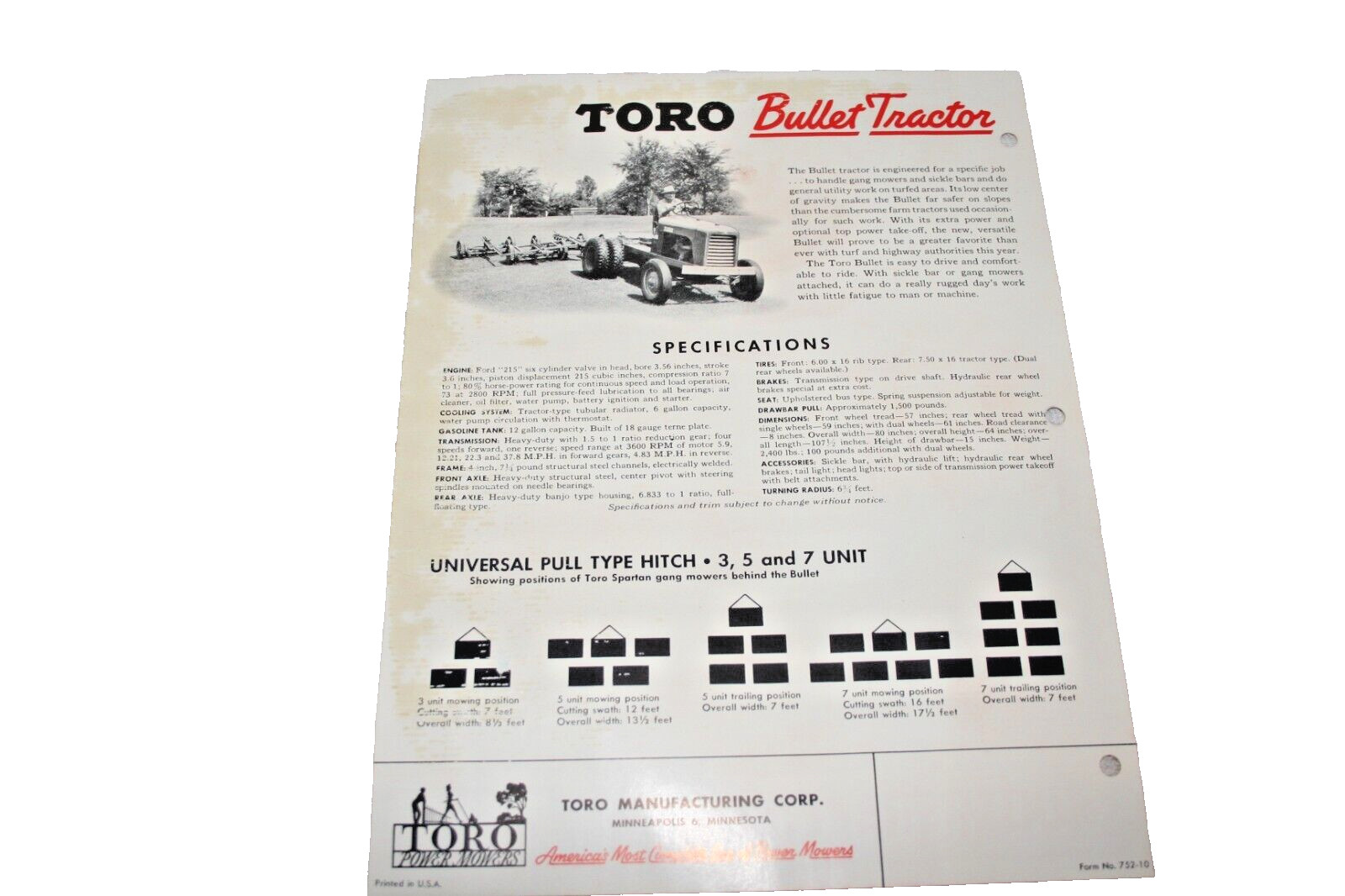 TORO TRACTOR