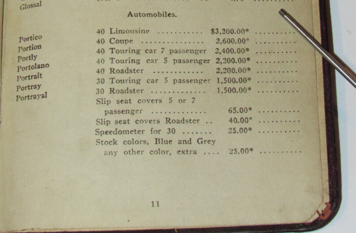 VINTAGE 1913 J. I. CASE THRESHING MACHINE CO PRICE LIST! SALESMAN’S COPY! JI