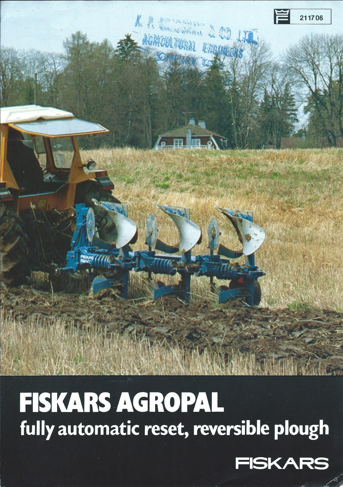 Farm Implement Brochure – Fiskars – Agropal – Plough Plow – c1980 (F5615)