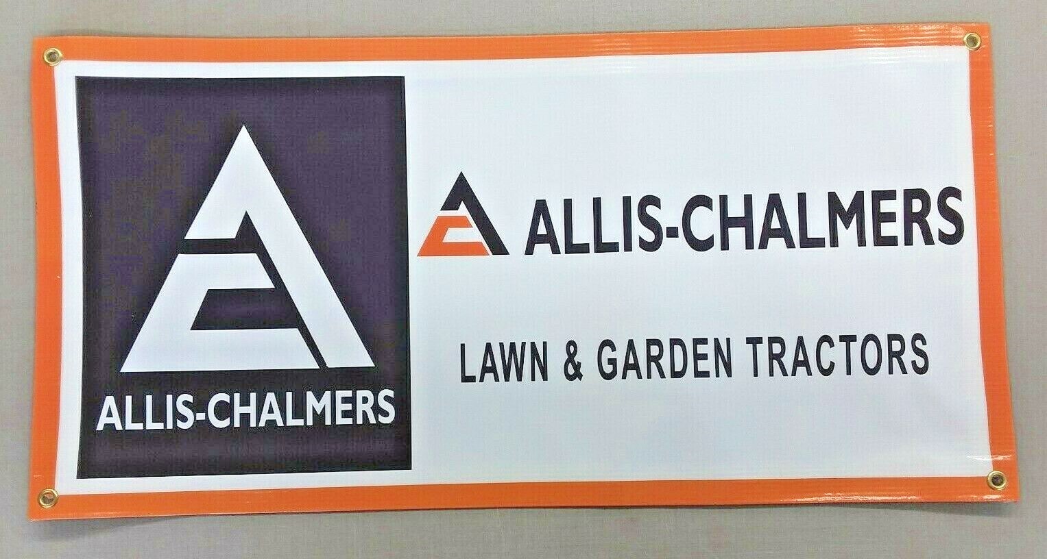 ALLIS-CHALMERS LAWN & GARDEN TRACTOR BANNER- 48″ X 24″