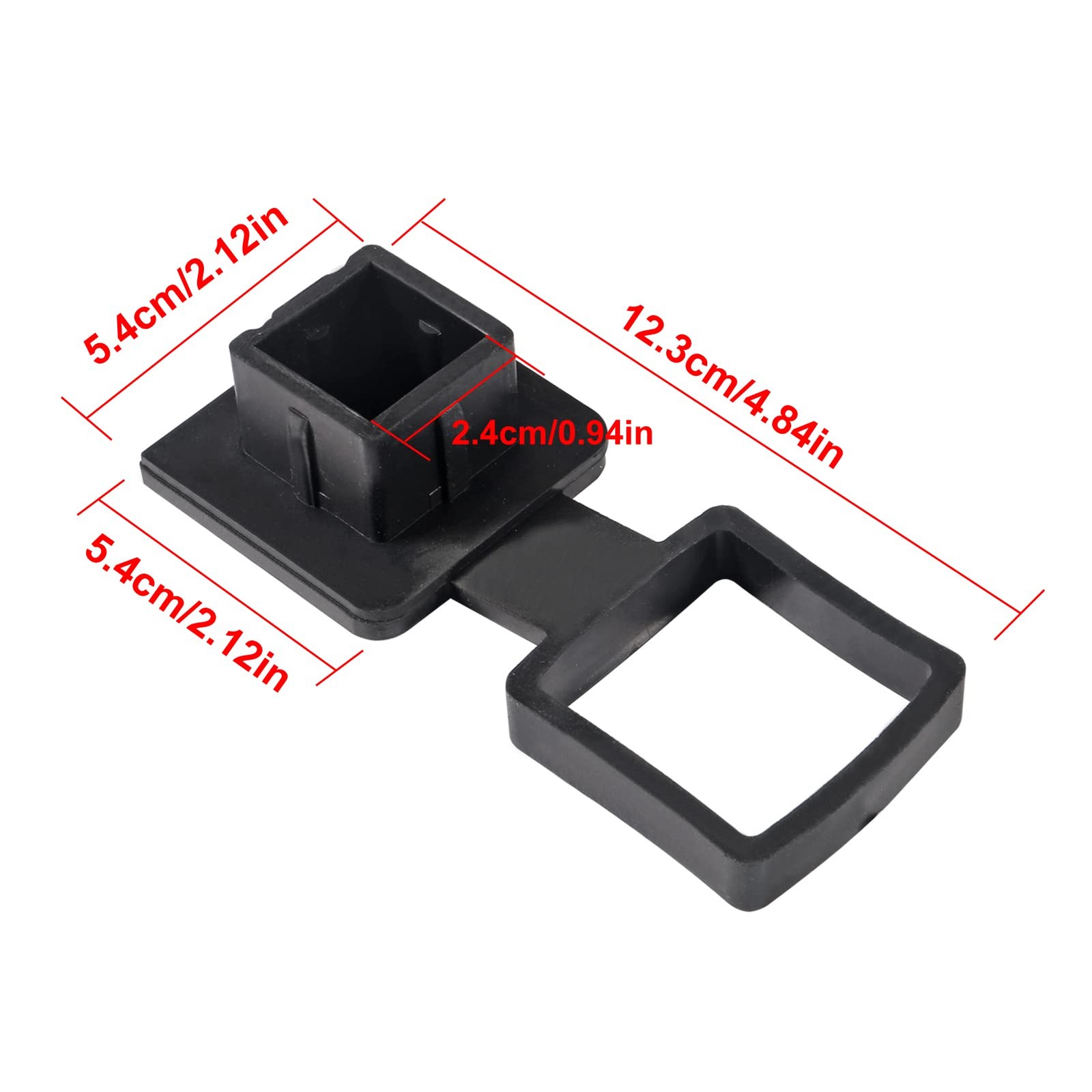 2PCS Trailer Hitch Tube Cover 1.25” Rubber Plug Cap 1.25inch, 2pcs 1.25inch