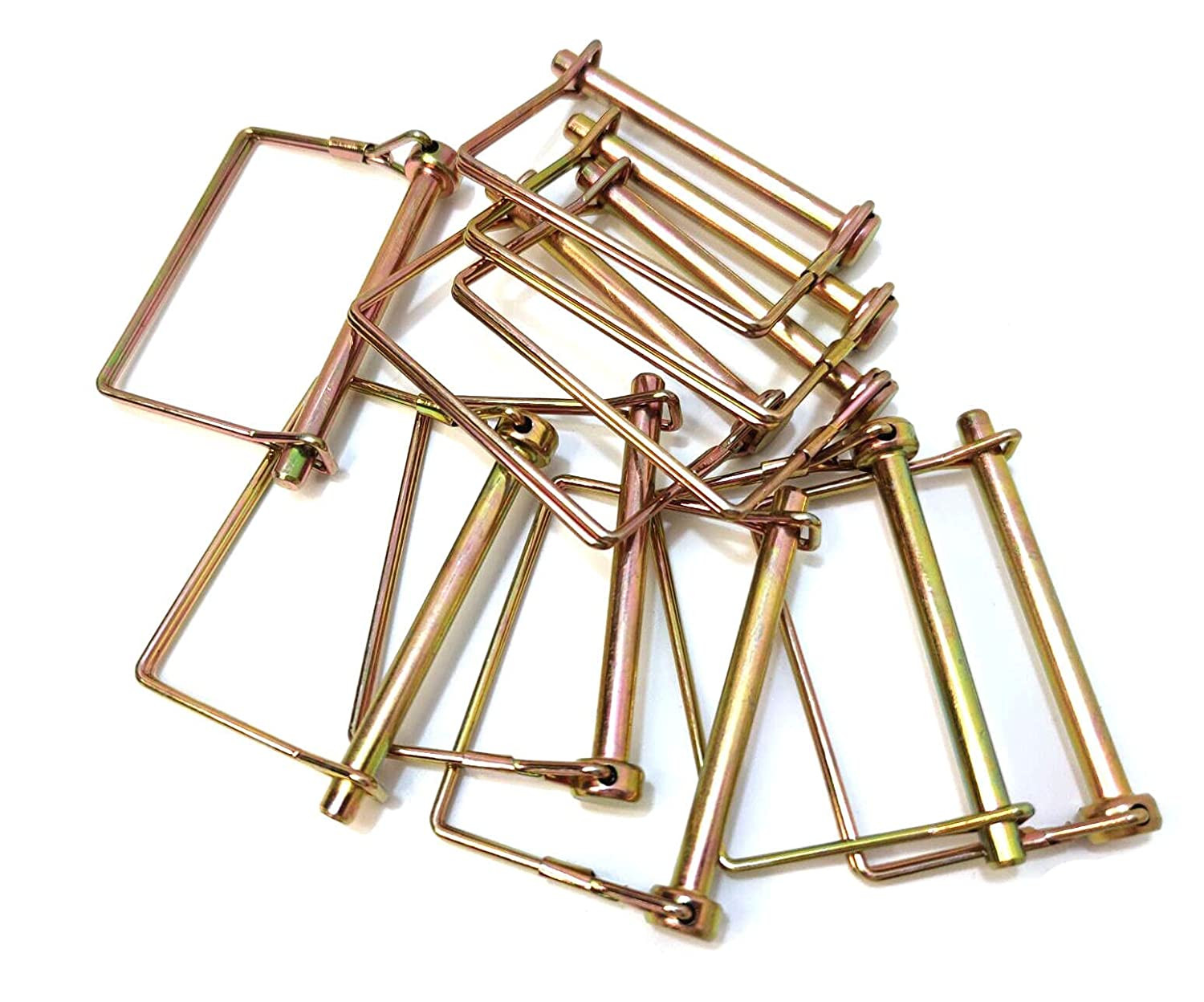 10 Pack Coupler Pin 1/4″,Trailer Pto Shaft Locking Pin Set Trailer Hitch Locking