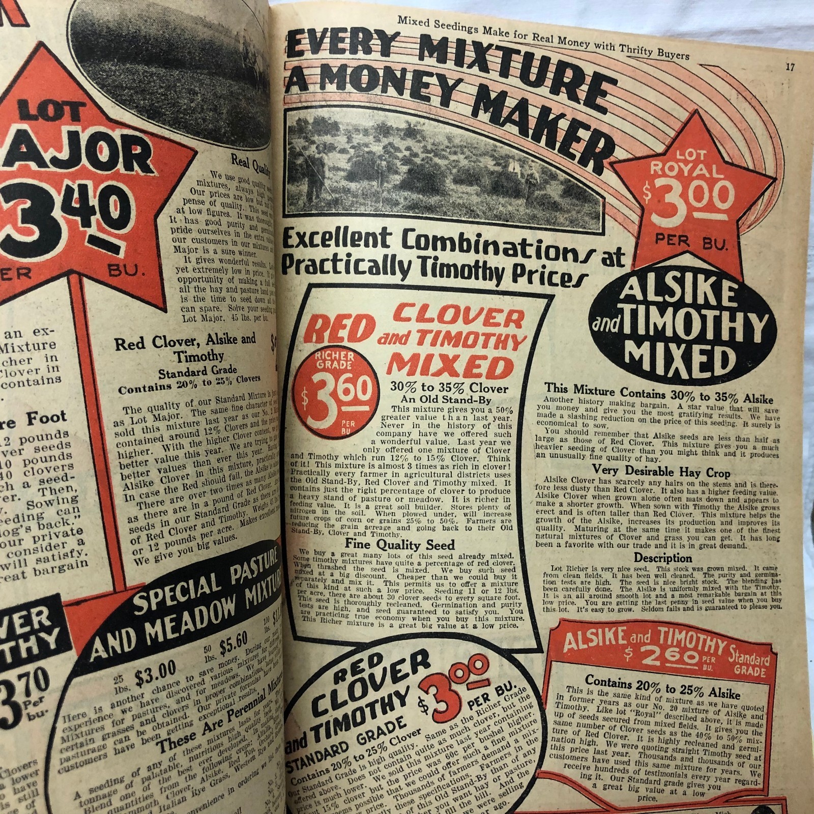 Vintage 1920-30’s America’s Field Seed Co. Booklet Farming