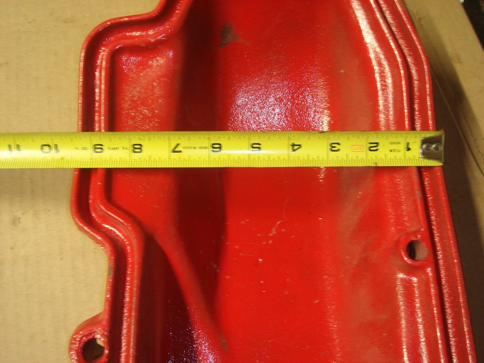 VINTAGE EMBOSSED McCORMICK DEERING NO.7 MOWER COVER FOR SIGN DISPLAY MAN CAVE