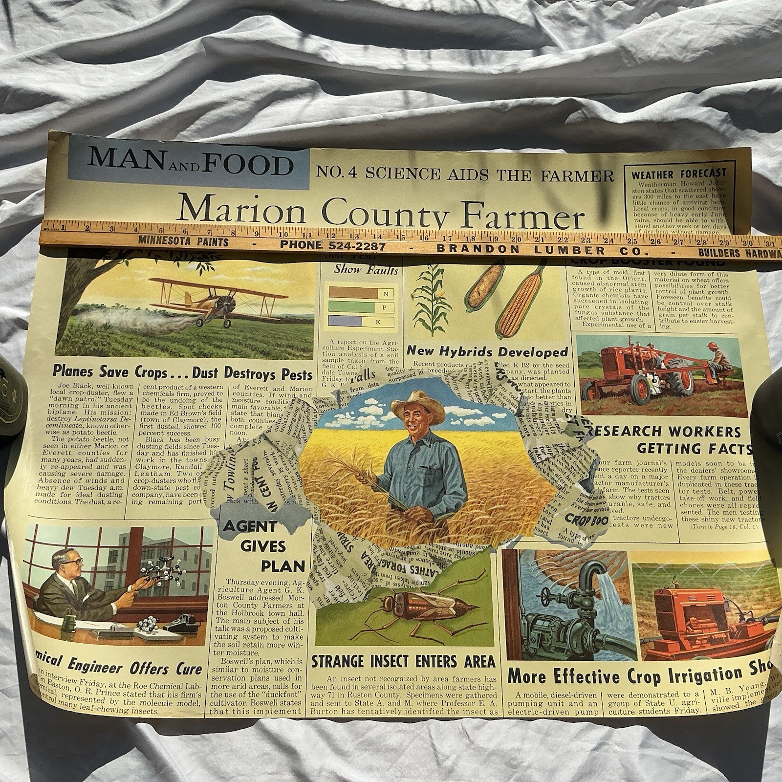 Vintage Education Poster Allis Chalmers 1959 Agriculture