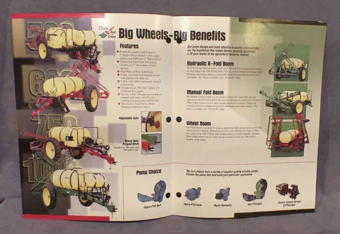 Demco “Doing Our Best To Provide You The Best” Big Wheel Sprayers Sales Brochure