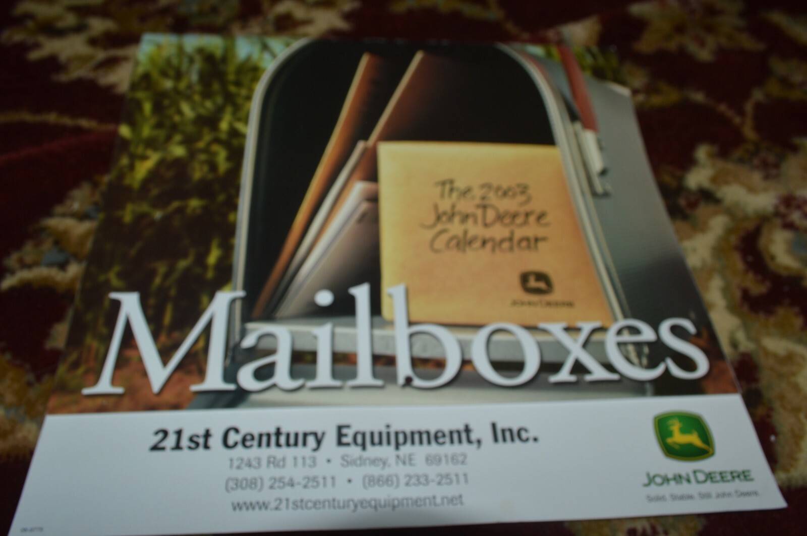 John Deere 1996 Calendar 21st Century Equipment Brochure FCCA