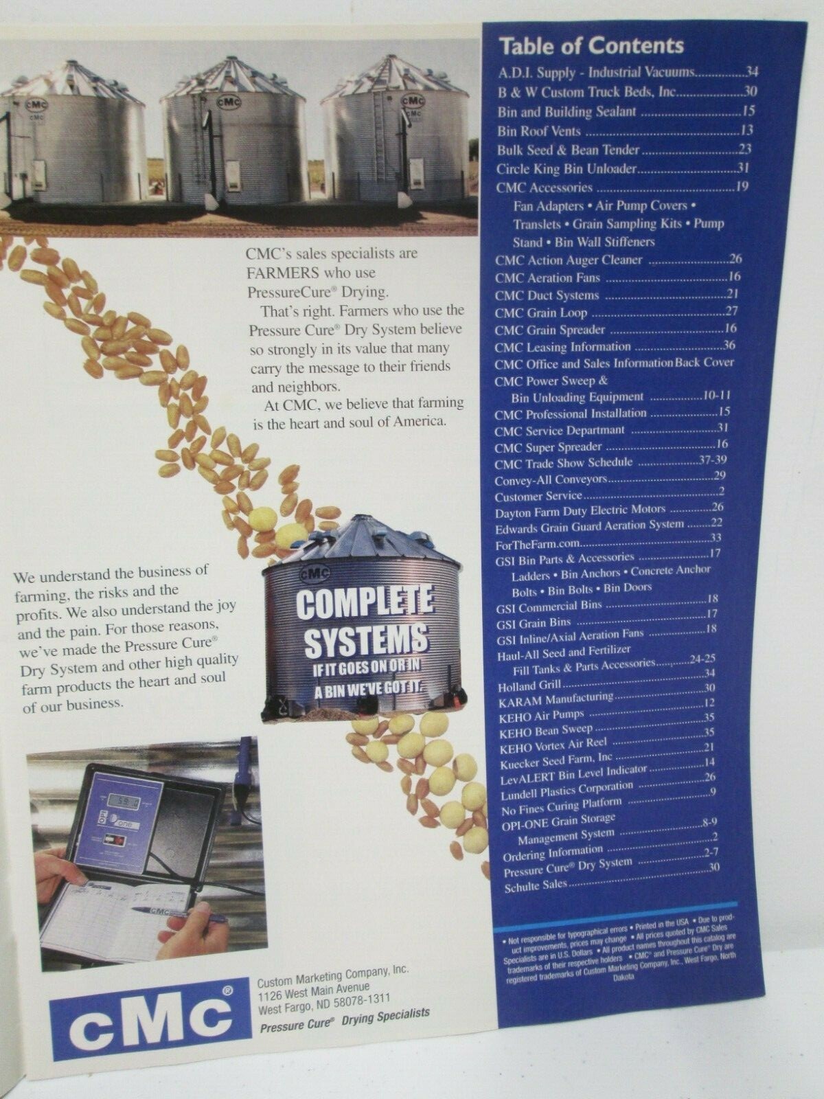2001 CMC Solutions Ag Products Catalog & Show Directory Agricultural Farm