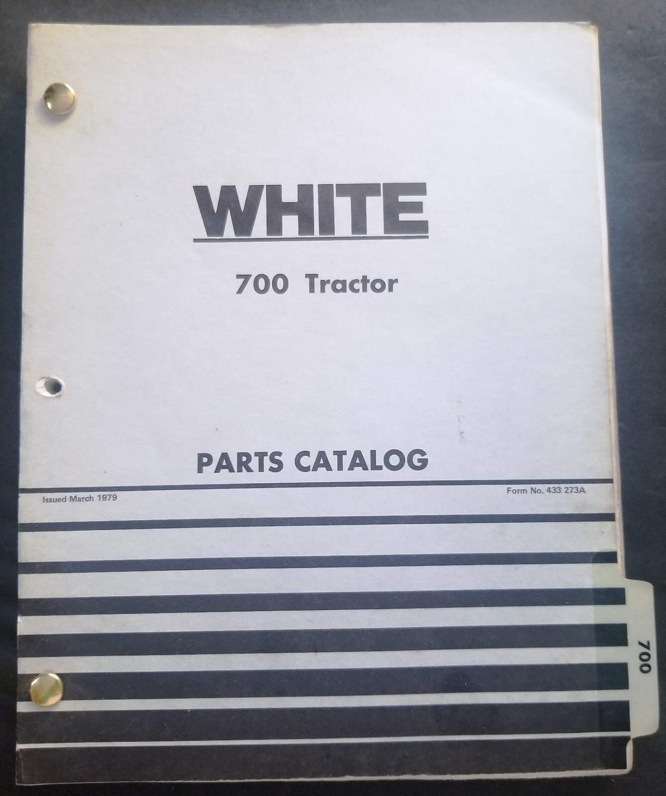 White Farm Equipment Model 700 Utility Special Tractor Dealer Parts Catalog