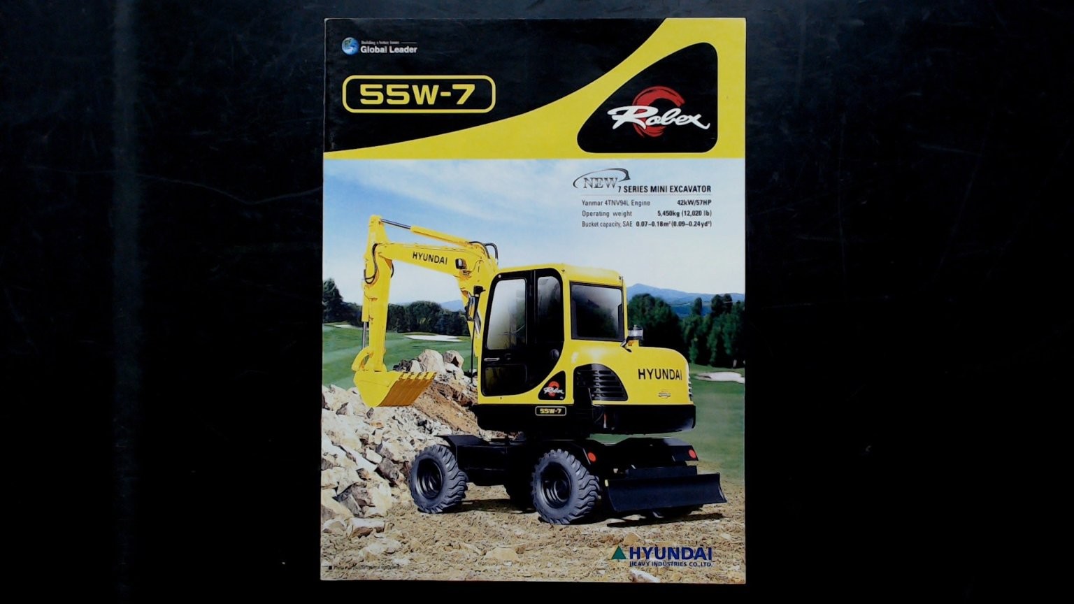 Hyundai Robex 55W-7 Mini Excavator Brochure 2005 Construction Equipment