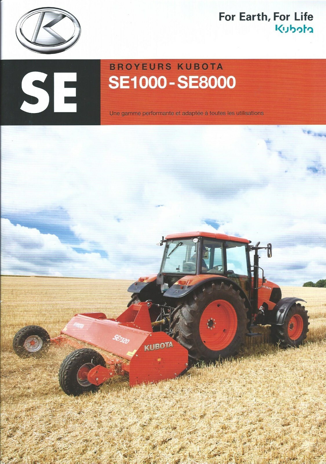 Farm Implement Brochure – Kubota SE 1000 et al Screening FRENCH lang (F6729)
