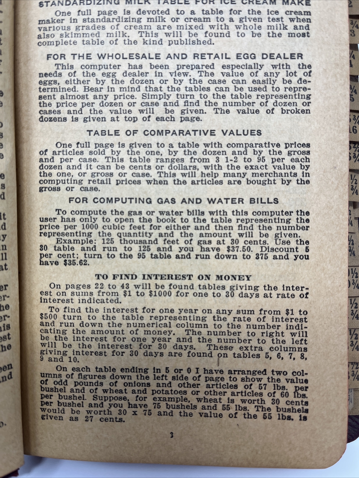 Vtg Butterfat Calculator Book 1940s Smith’s Computer Commodities